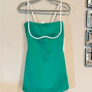 alo white and green dress Sage Lace Chiffon Illusion Back Ruched Bridesmaid Dress main image 0
